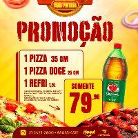 imagem Promoção 1 - 1 Pizza fam 35 cm + 1 pizza doce 25 cm + 1 refri 1,5 l