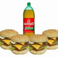imagem QUATRO DUPLO X BURGUER + 1 CONVENÇÃO 2L