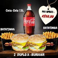 imagem 2 Duplo X - Burguer + Batatinha + Coca Cola 1,5L
