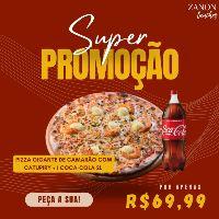 imagem Pizza Gigante de Camarão + Coca Cola 2L