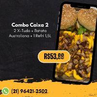 imagem Combo Caixa 2 CAIXA 25 CM 2 X-Tudo + Batata Australiana + Refri 1,5L