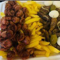 imagem Contra Filé Com Fritas e Linguiça Mineira 