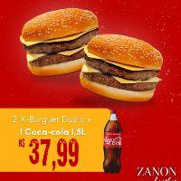 imagem 2 X Burger Duplo + 1 Coca Cola 1,5L