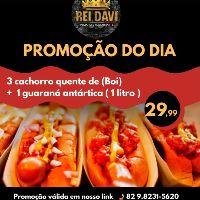 imagem Promoção do Dia- 3 Cachorros quentes de boi e 1 guaraná antartica