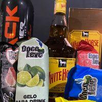 imagem COMBO WHITE HORSE 6 GELOS 3 COPOS